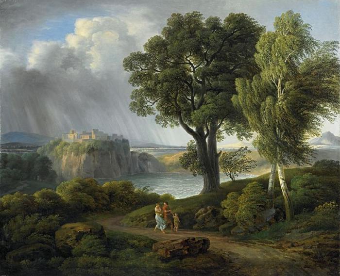 Johann Nepomuk Rauch Arkadische Landschaft Germany oil painting art